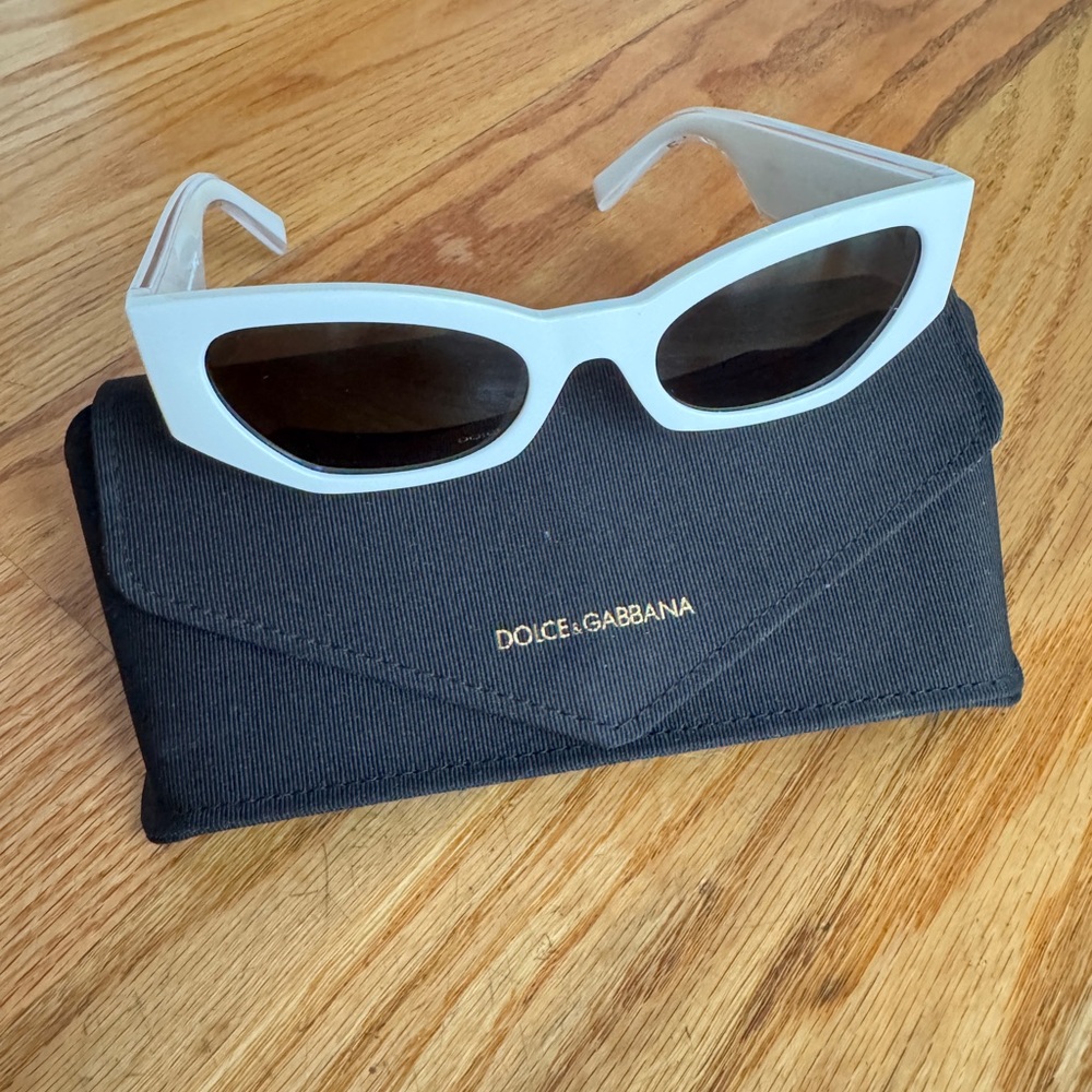 Dolce & Gabbana White Sunglasses